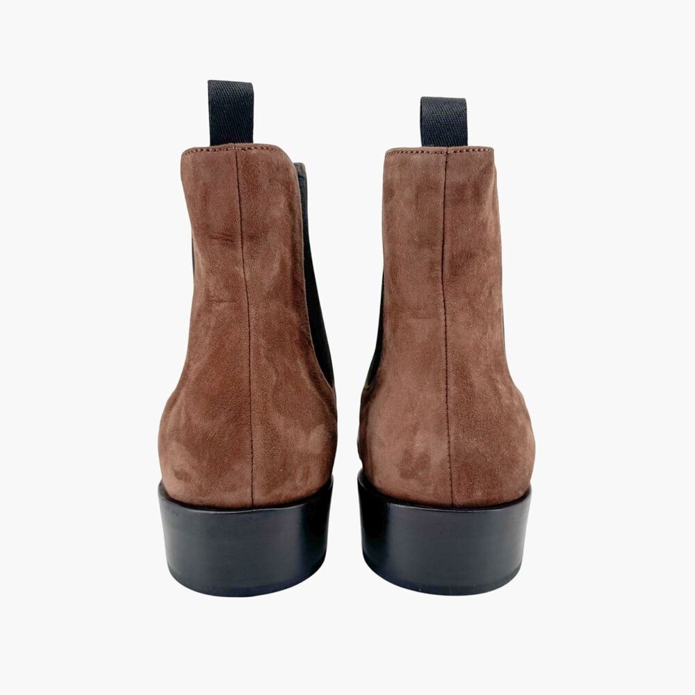 Prada Brown Suede Chelsea Ankle Boots - Picture 7 of 14